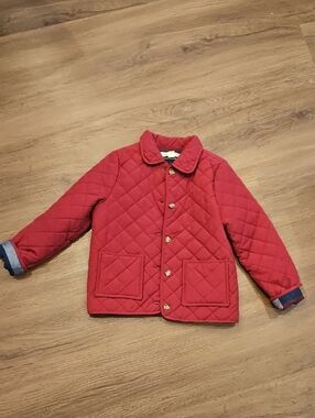 Hope & Henry Quilted Red Jacket Girl Size Small
